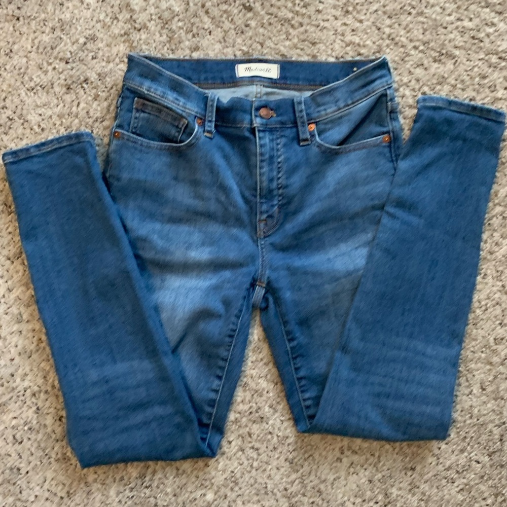 Madewell size 27, 9” Mid-Rise Skinny blue jeans
